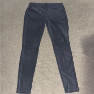 HUE Grey Corduroy Leggings - Sz M